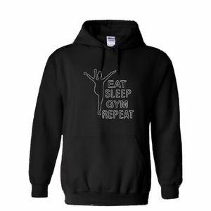 Diverse Love Gymnastics Hoodie's met logo op de borst. UNISEX